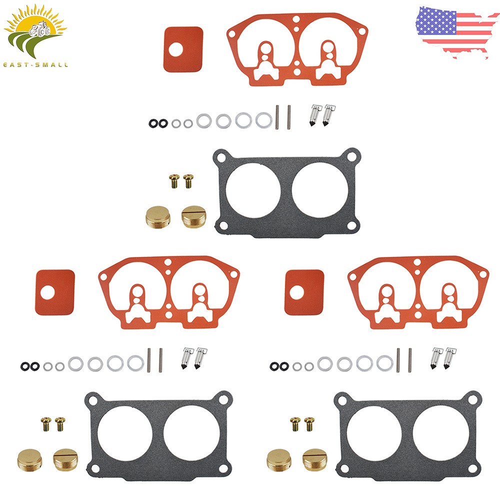 3Pcs Carburetor Rebuild Kit For Outboard V-6 For Yamaha 150 175 200 225 HP 86-95