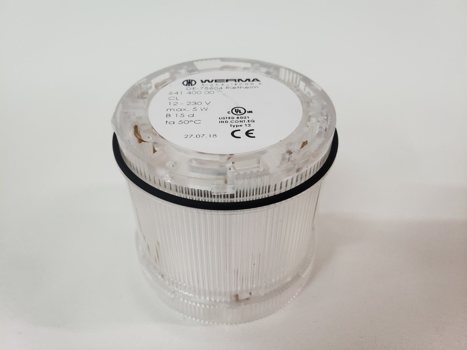 Werma 641 400 00 Clear Stack Beacon Light Lens