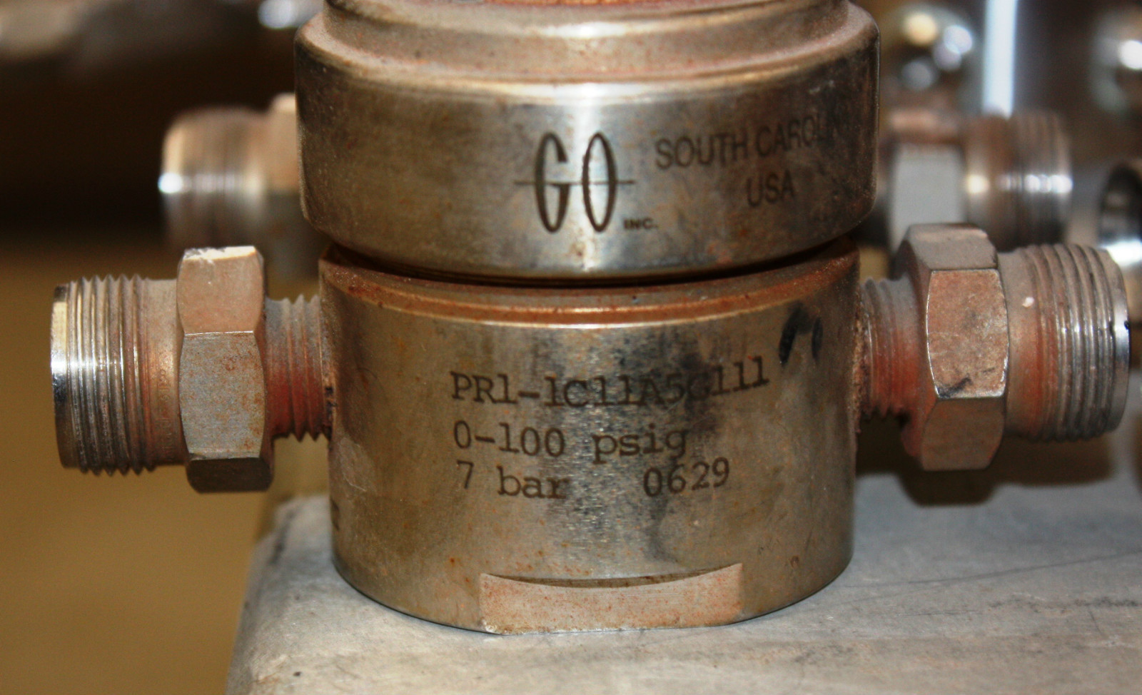 GO PR1-1C11A5G111 0-100 PSI stainless gas pressure regulator