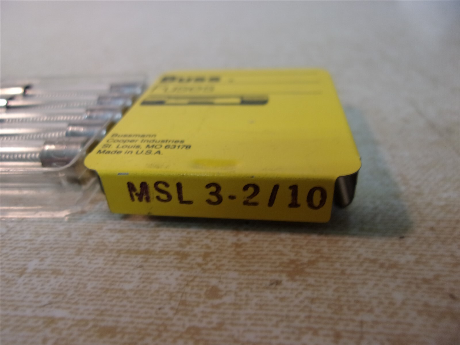 NEW Buss MSL 3-2/10 Fuses, Box of 5 *FREE SHIPPING*