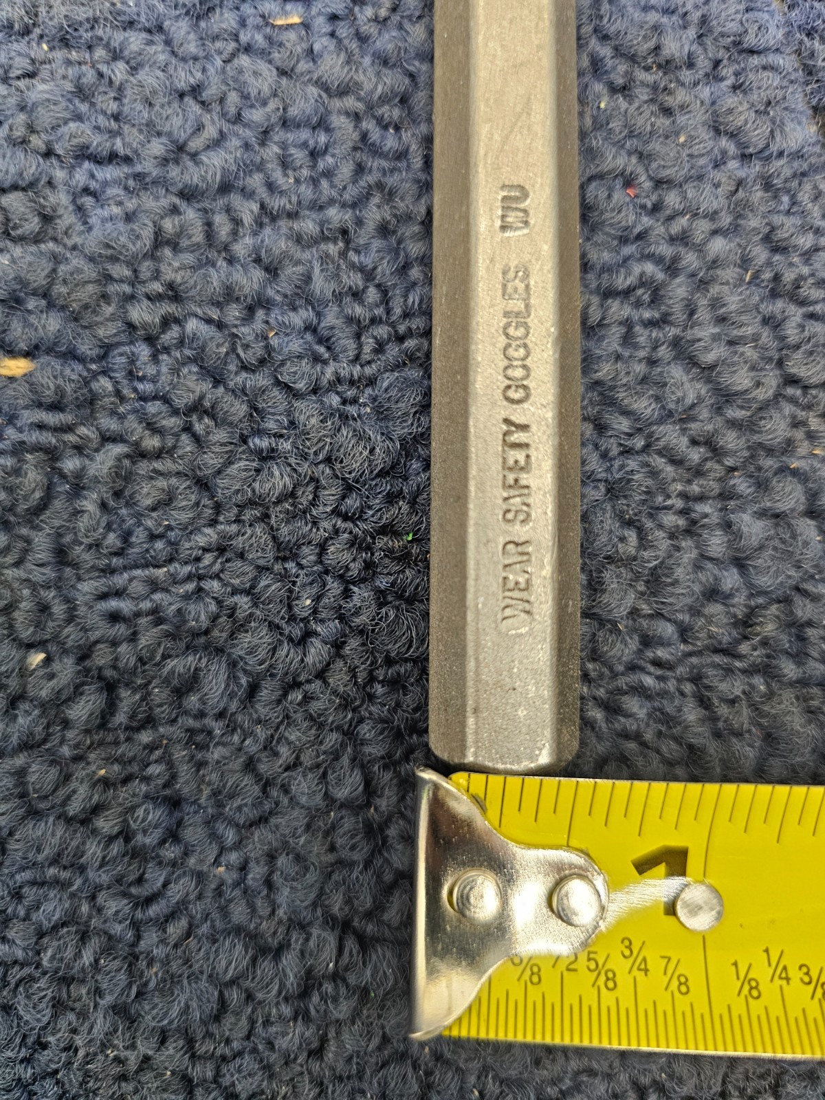 (QTY 4) Long Punch Tool 9 Inch L x 1/2 Inch W – Wear Safety Goggles