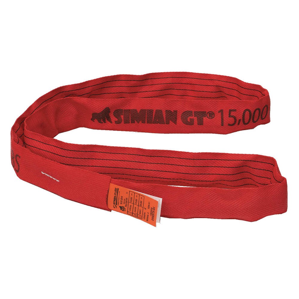 STREN-FLEX SIMIAN GT SFERSST5-04 Round Sling,Endless,4 ft L,30,000 lb Cap 48GA78