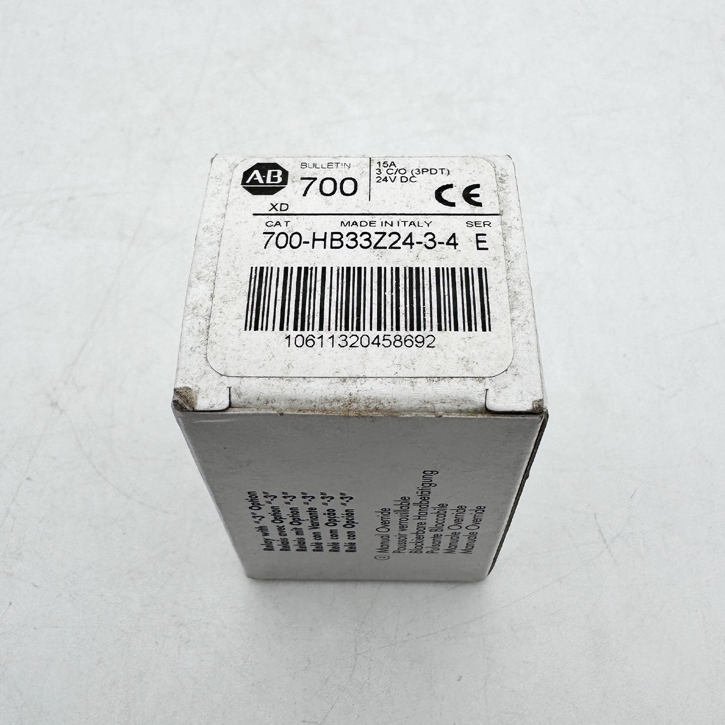 700-HB33Z24-3-4 24V DC GP Tall Square Base Relay New Original 700HB33Z2434