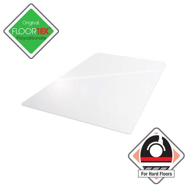 Floortex Fr1215219er Chair Mat, Rectangular, Clear, 48″X60″