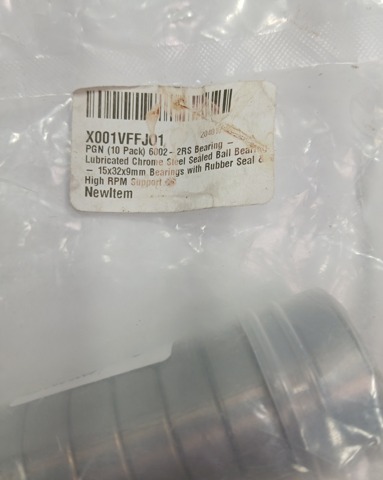 10 NEW PGN 6002-2RS 15X32X9MM DEEP GROOVE BALL BEARINGS NNB ***MAKE OFFER***