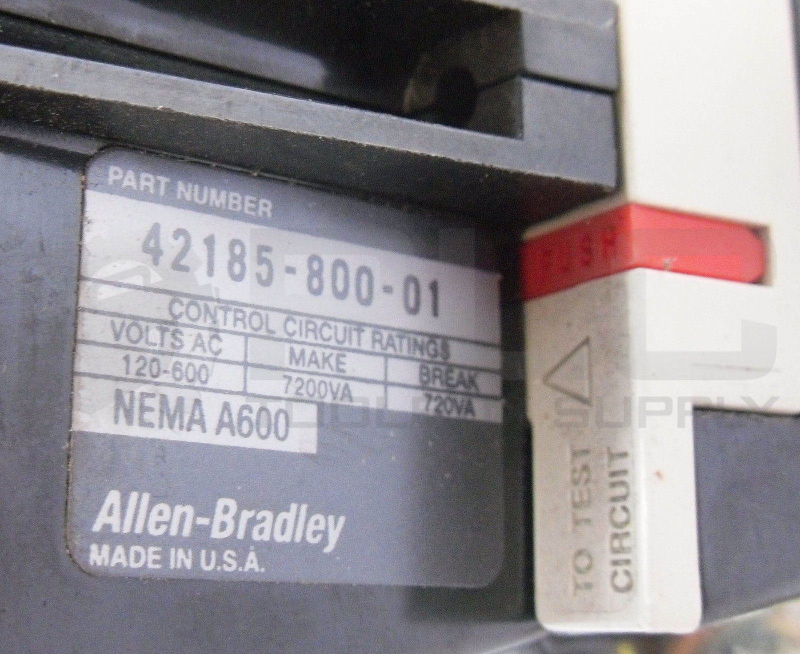 ALLEN BRADLEY 509-B0D /B STARTER W/ CB236 COIL W/ 42185-800-01 W/ 595-A /C