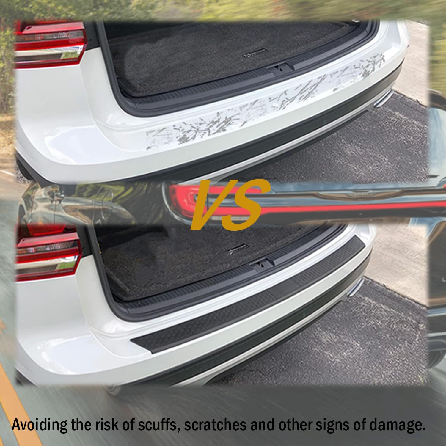 Rear Bumper Protector Guards Compatible with Chrysler Pacifica 2017-2024, Chrysl