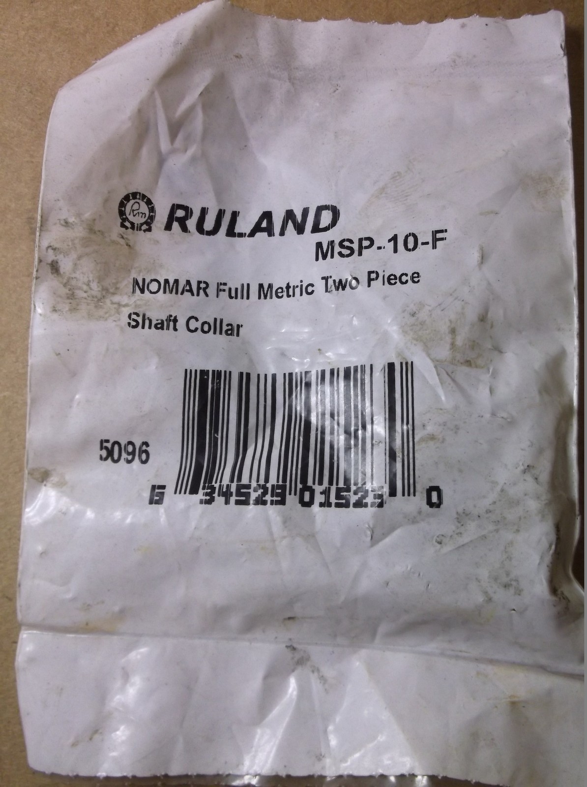 NEW Ruland MSP-10-F Nomar Full Metric 2-Piece Shaft Collar *FREE SHIPPING*