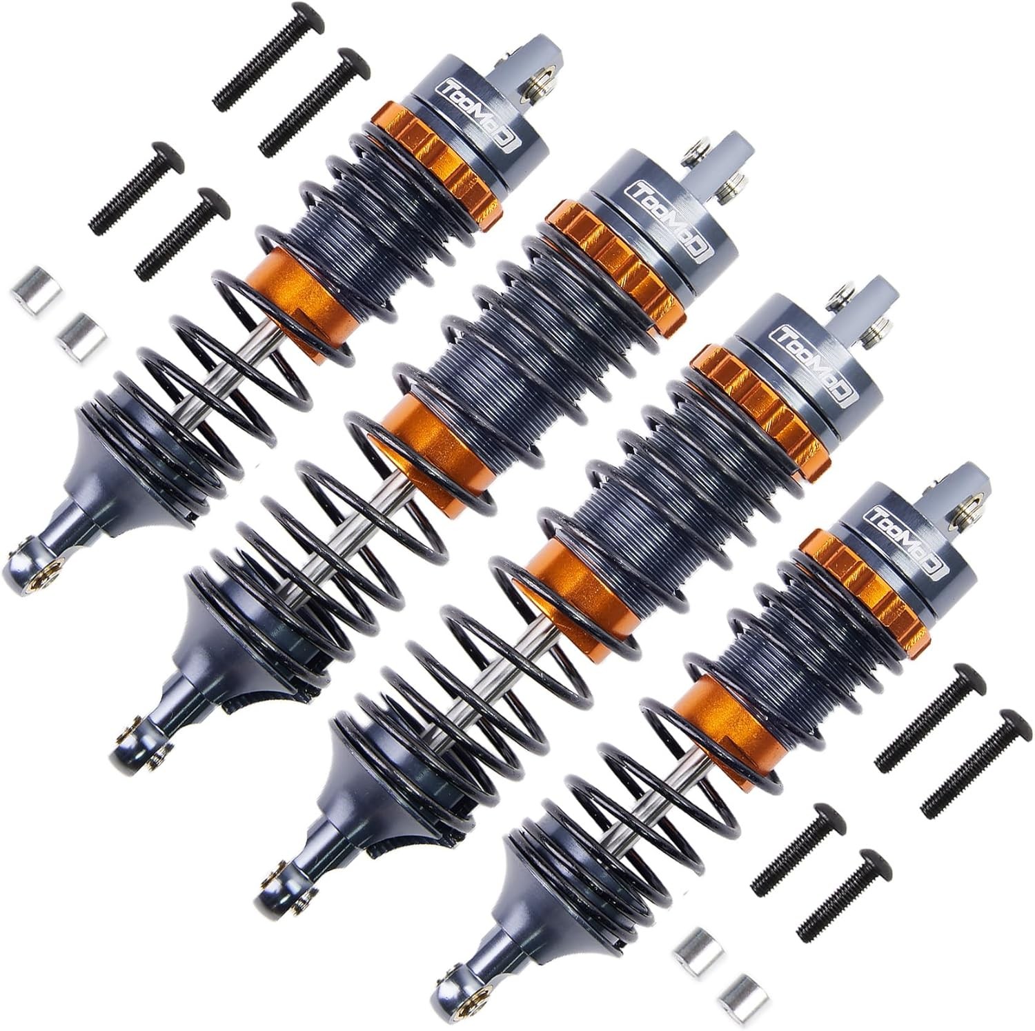 Large caliber shock absorbers suitable for 1/10 RC Stampede Hoss Bandit