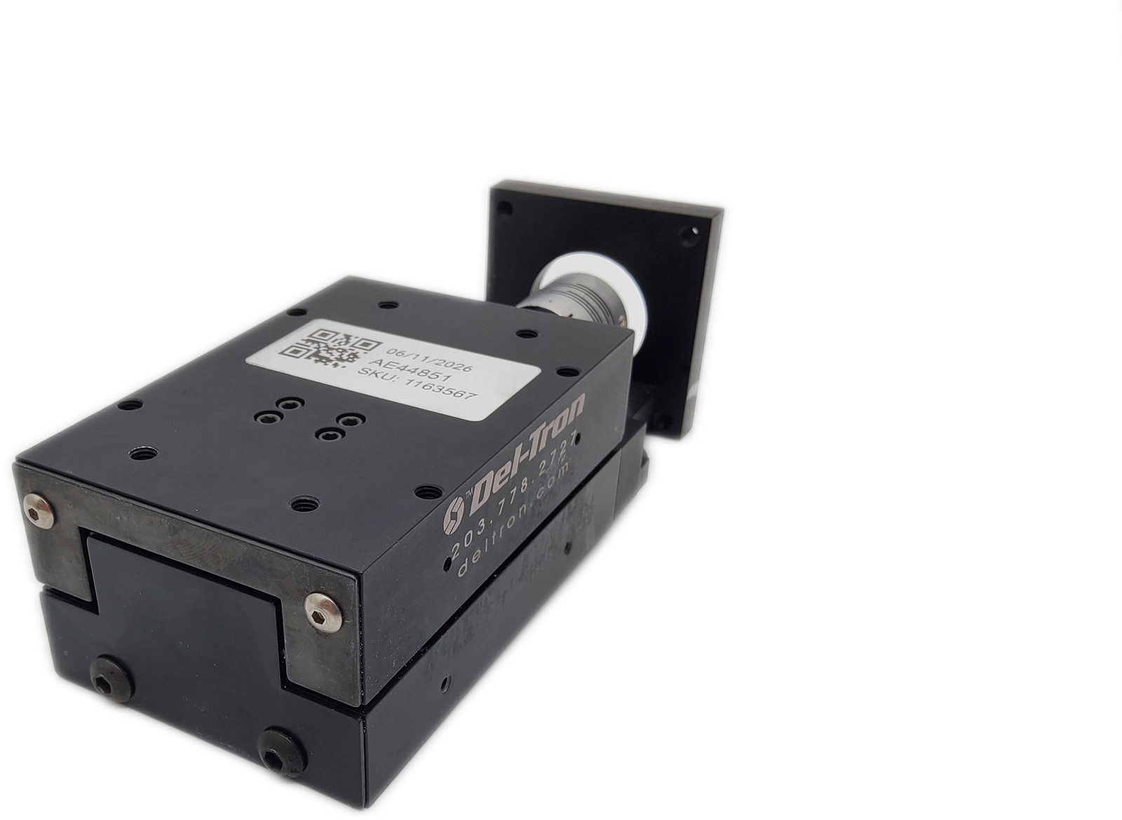 Del-Tron LS3-2 Linear Stage Reli-a-Flex Motor Mount Precision Motion