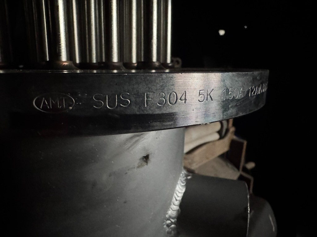SHINKO 3PH 440V 20Kw Flanged Electric Immersion Heater 12AM0303 M1 150A SUS F304
