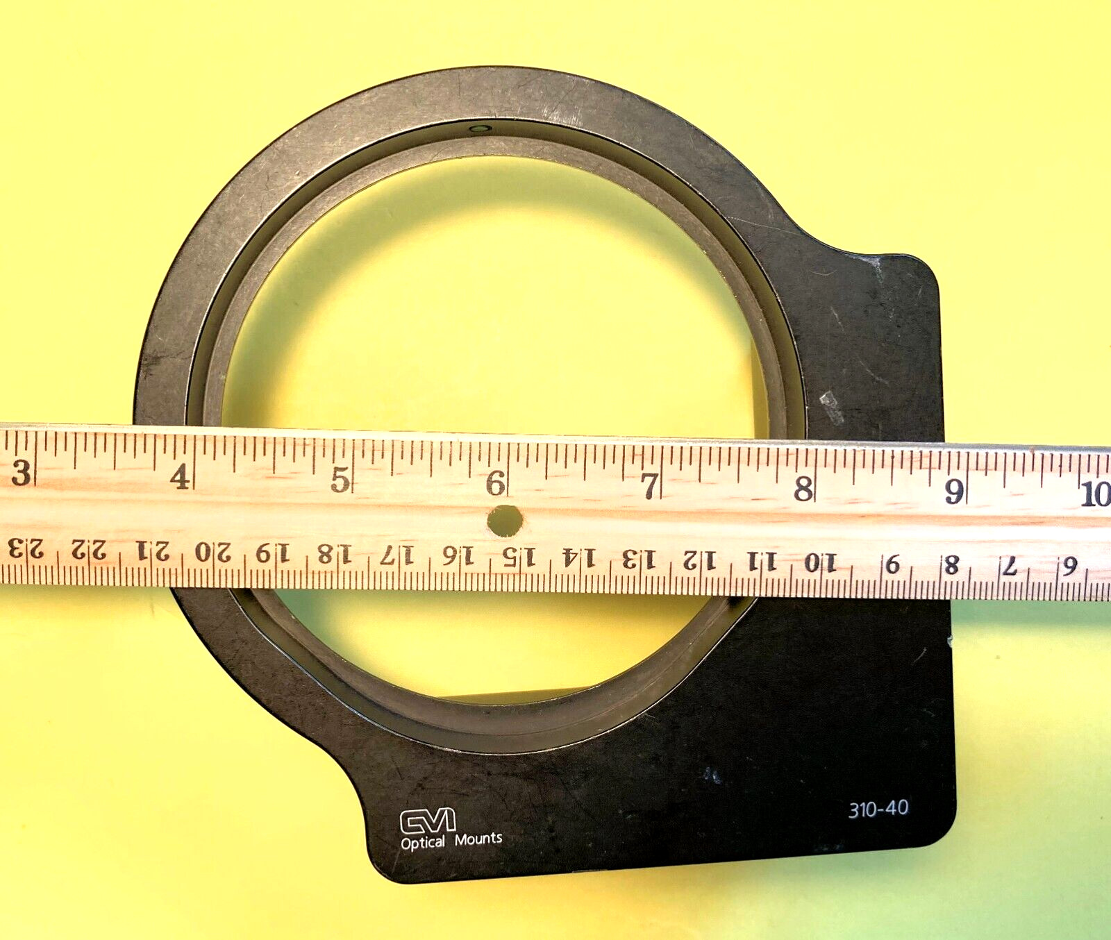 Set of CVI model 310-40 Optical mounts on bases with one UV lens