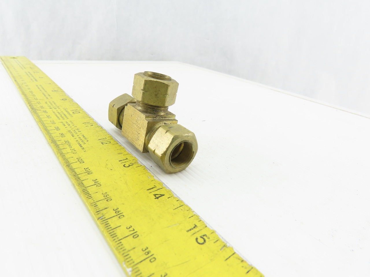 1/2″ Tube OD Brass Compression Union Tee Lot Of 5