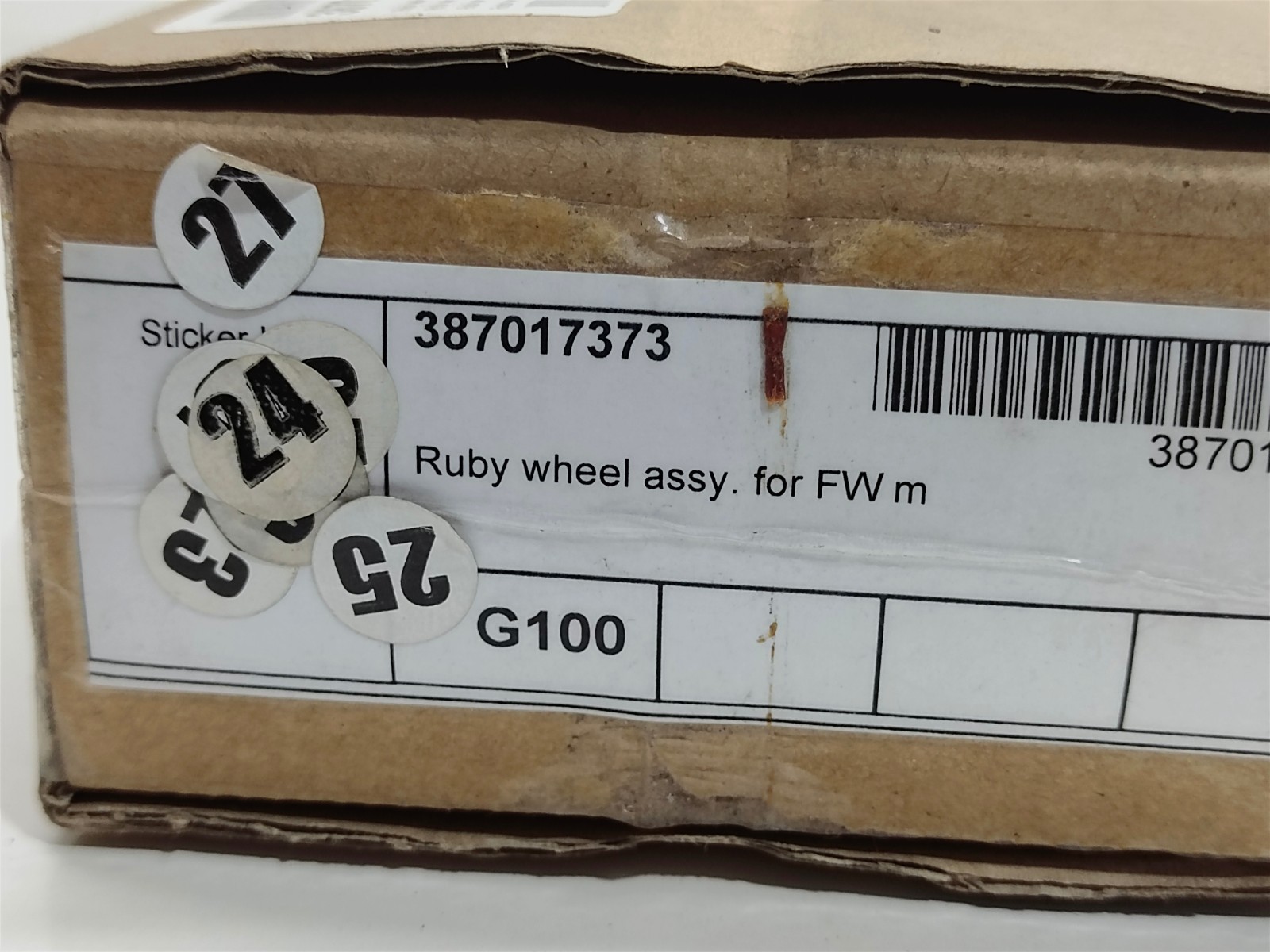 Agie 387017373 Ruby Wheel Assy for FW Machine EDM Guide Roller Assembly