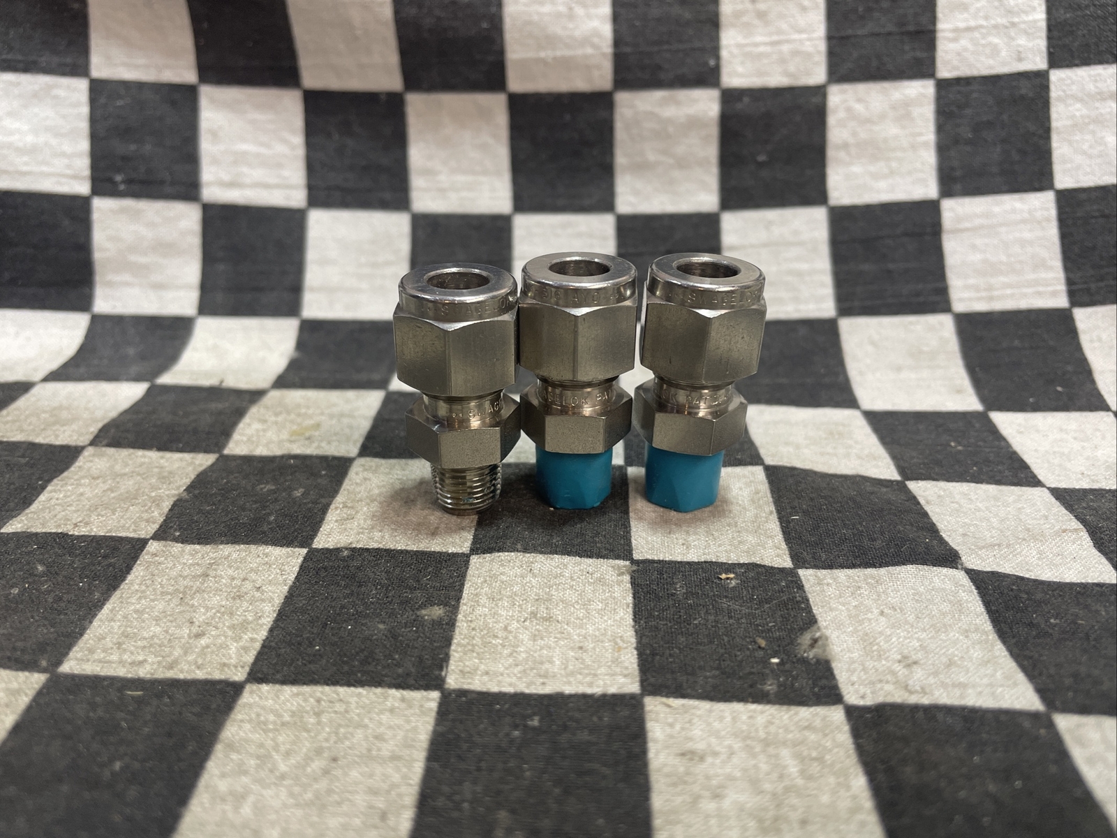 SWAGELOK SS-600-1-2, SS-500-1-2, SS-400-1-2, MALE CONNECTOR, LOT OF 8 #110V22
