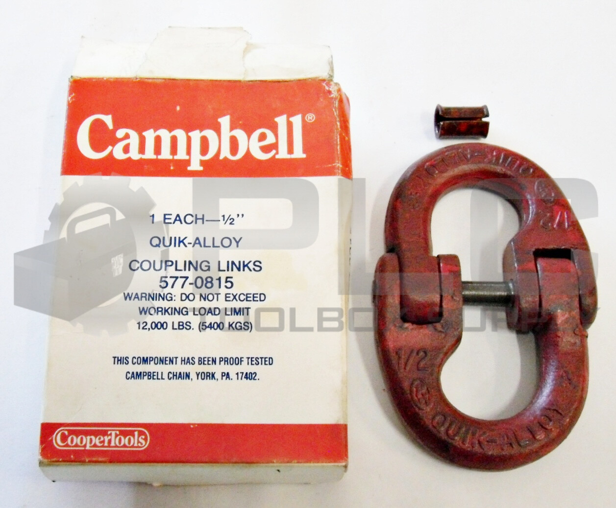 NEW CAMPBELL 577-0815 QUICK-ALLOY COUPLING LINKS 1/2″