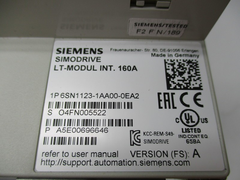 SIEMENS 6SN1123-1AA00-0EA2 NSNP