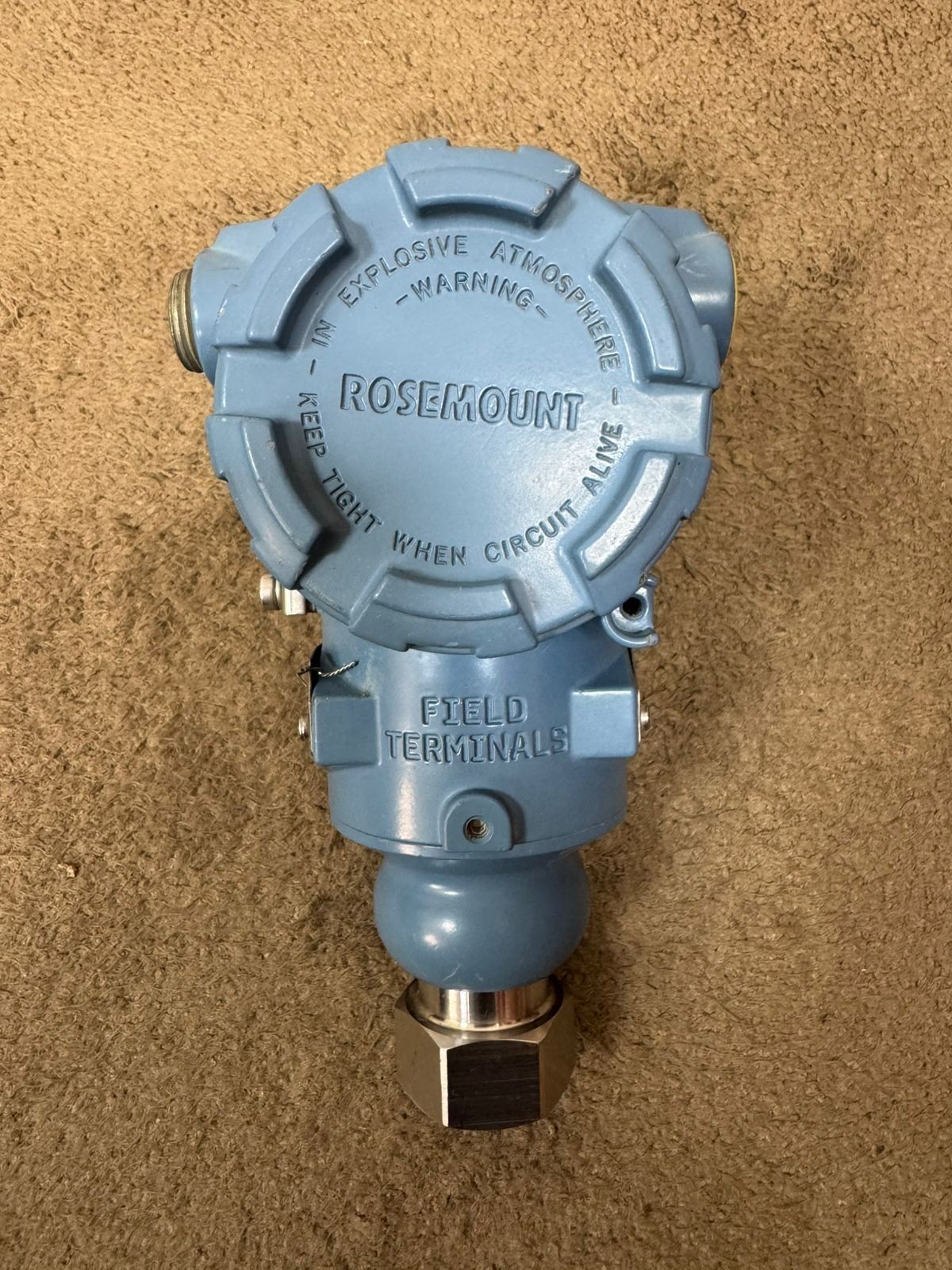 Rosemount / Pressure Transmitter / 3051TG5 / WP 690 BAR / CAL 0-4000 PSI