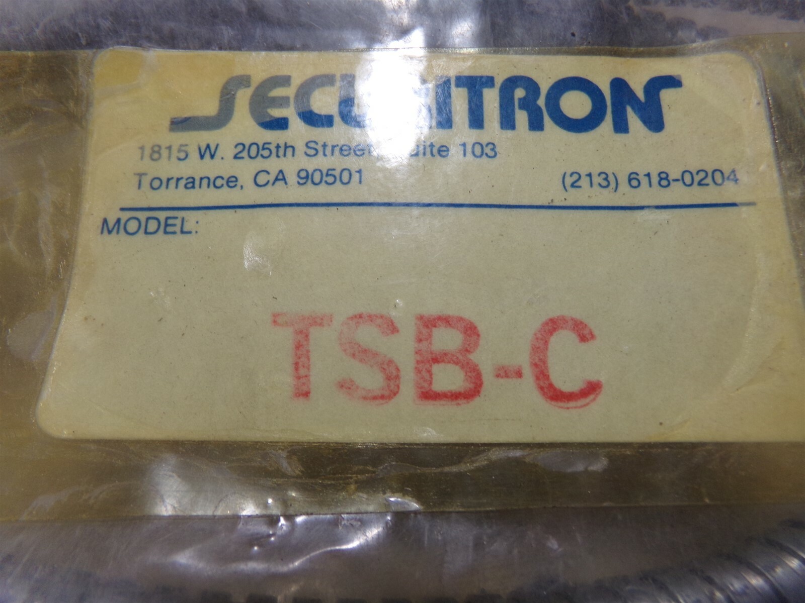 NEW Securitron TSB-C Door Alarm Cord *FREE SHIPPING*
