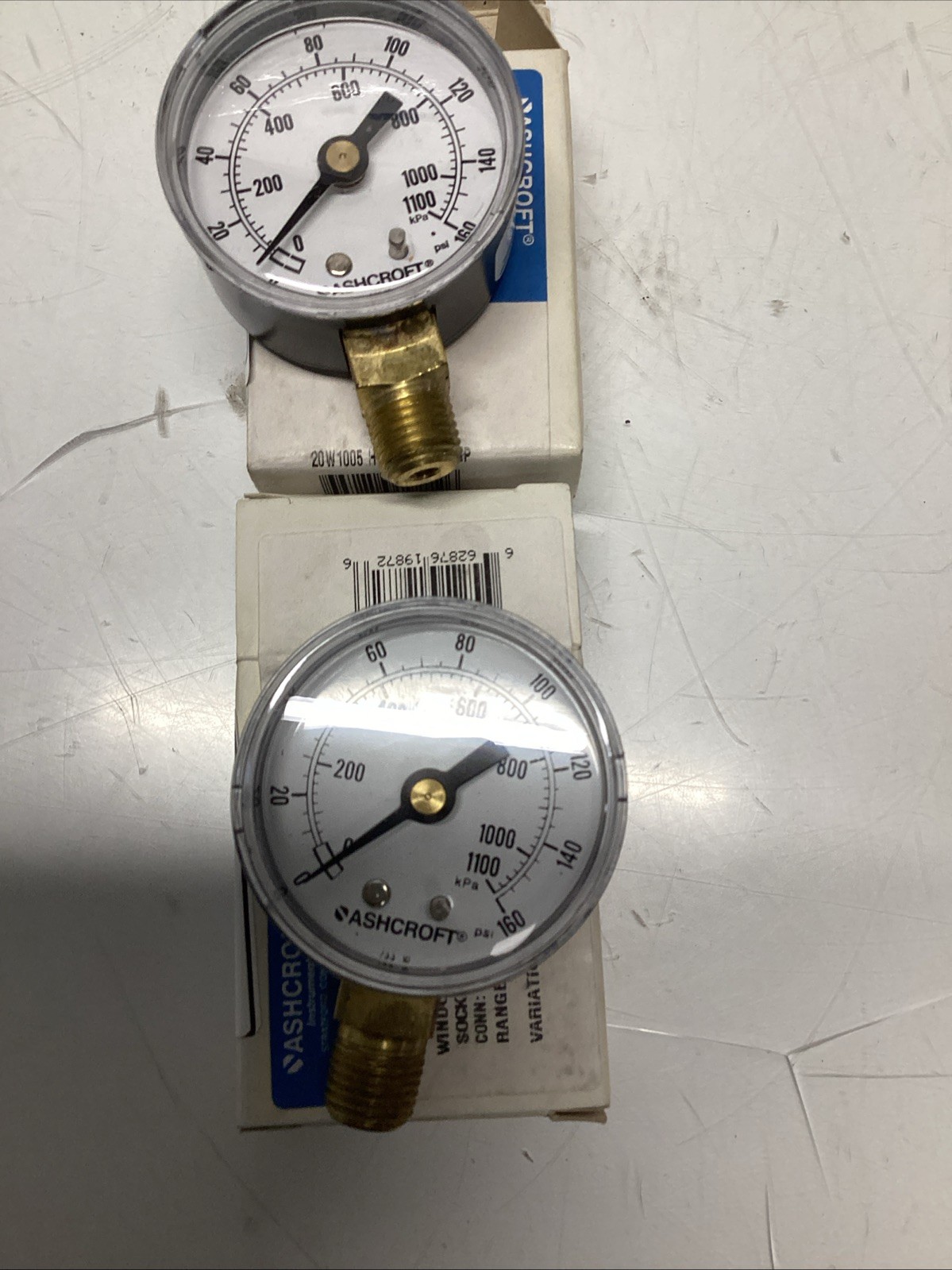 ASHCROFT 2″ 0-160 PSI 1/4″ PRESSURE GAUGES 20W-1005-H-02L-160 Lot Of 2 T-200