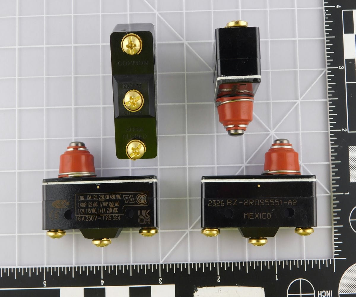 Lot of 5 HONEYWELL BZ-2RDS5551-A2 Premium Large Basic Switches: BZ Series, Sing