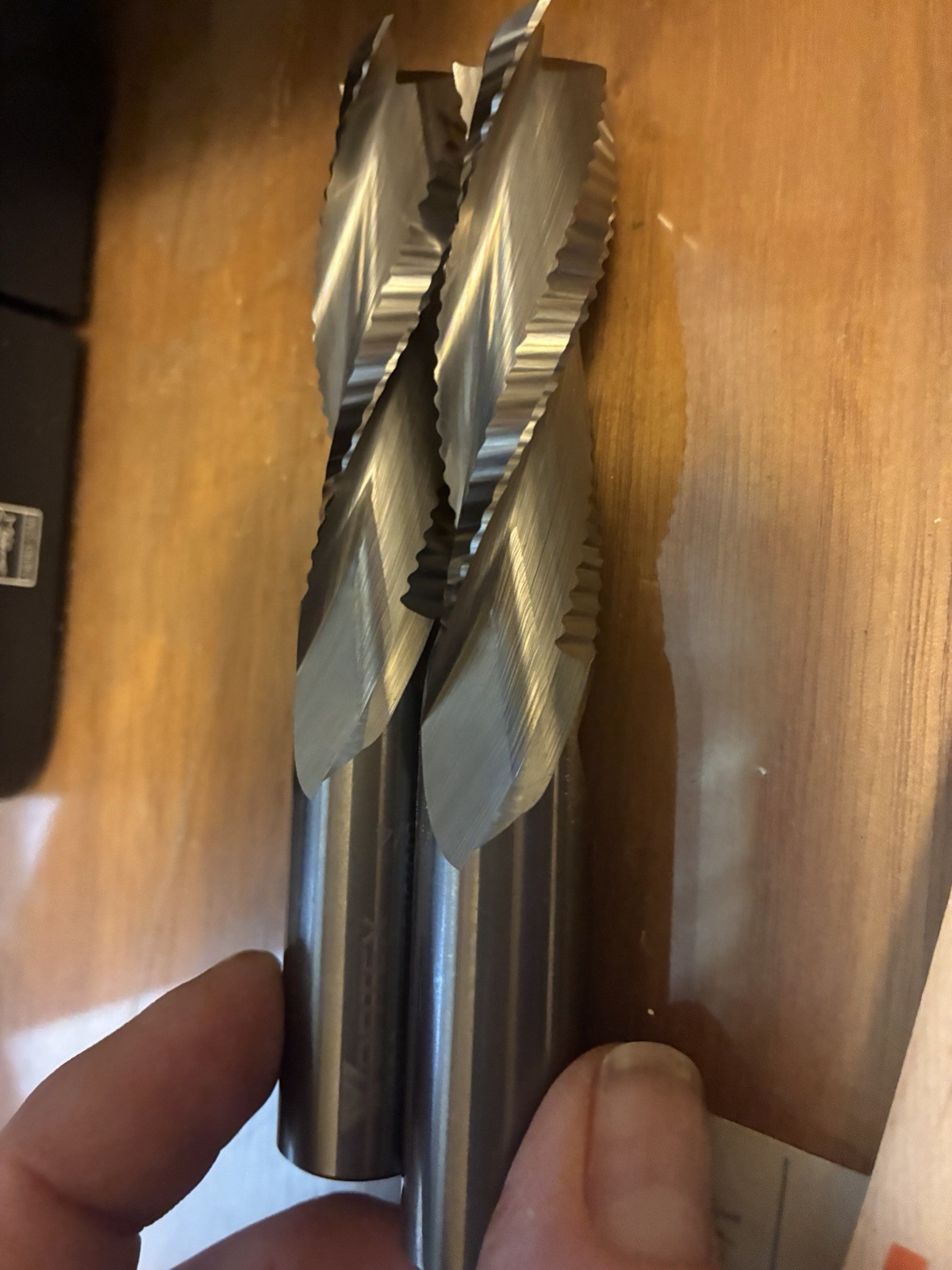 2 Vortex 1680 Solid Carbide 3 Flute Upcut Rougher Spiral Router Bits