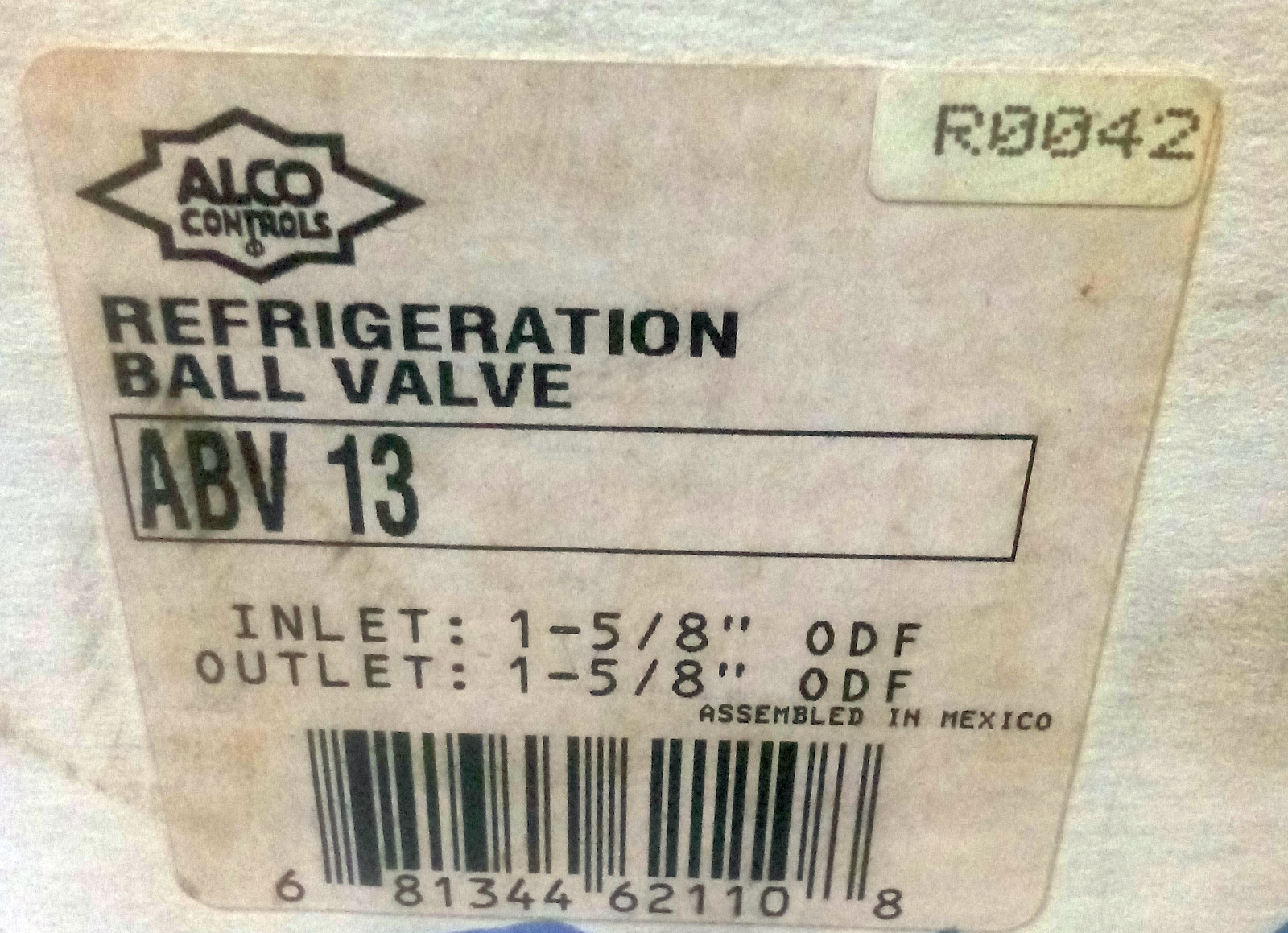 1 NEW ALCO ABV 13 HERMATIC REFRIGERATION BALL VALVE NIB ***MAKE OFFER***