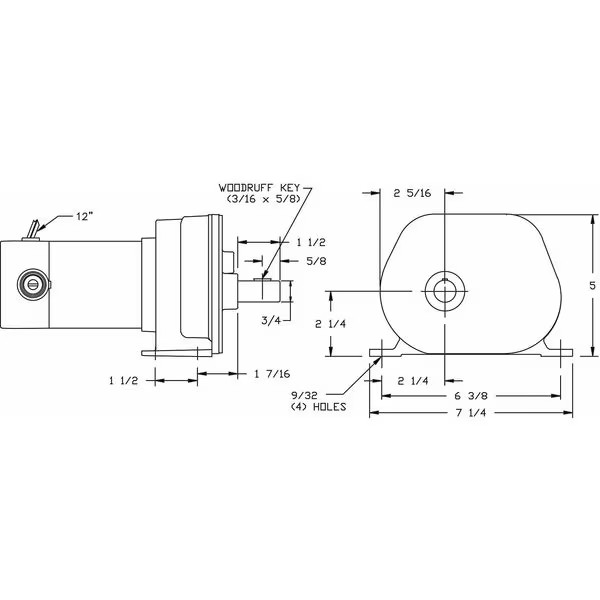 Dayton DC Gearmotor,6.5 rpm,90V,TENV 1LPL1 Die Cast Zinc 190735143995