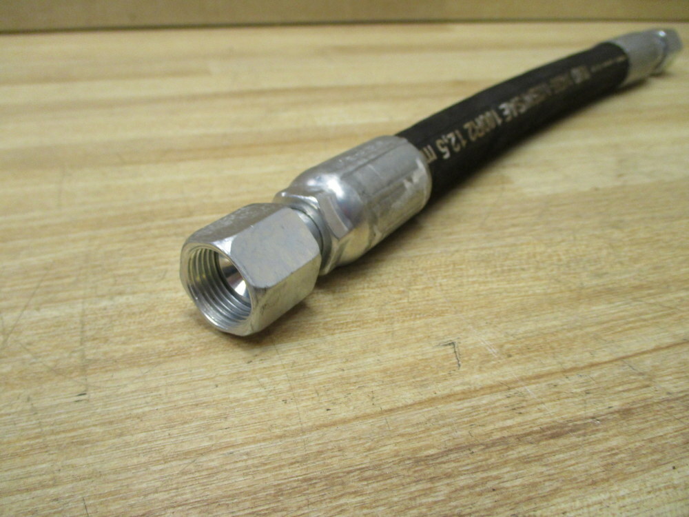 Parker ISO 1436-1/2SN/SAE 100R2 Hydraulic Hose ISO 1436 13″ Length