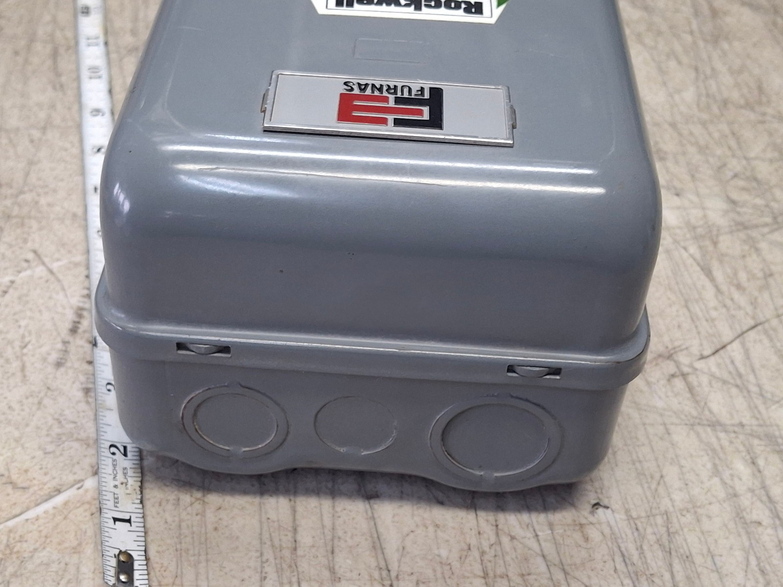 Furnas D18132-9 Motor Furnas Control Electrical Box Delta Rockwell On Off Switch