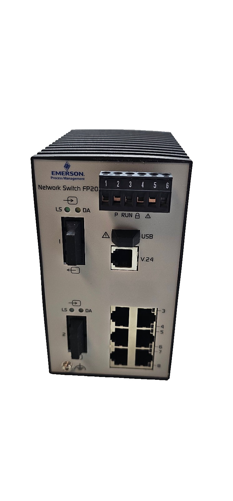 New Emerson DeltaV Network Switch FP20 FP20-6TX2SM-ES KJ1611X1-BF2 12P4553X062