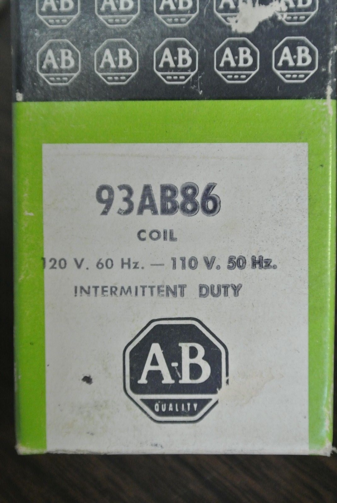 ALLEN-BRADLEY 93AB86 COIL, INTERMITTENT DUTY 120V/60Hz, 110V/50Hz – NEW SURPLUS