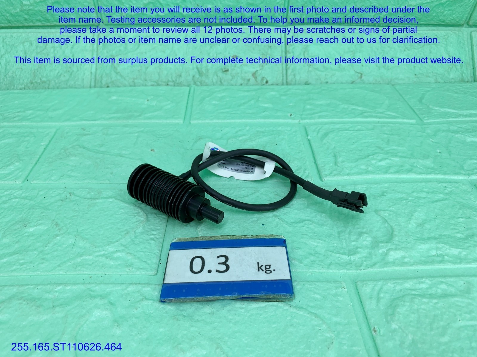 CCS HLV-24GR-3W Compact Inspection Light as in photos, sn:0005, DHL