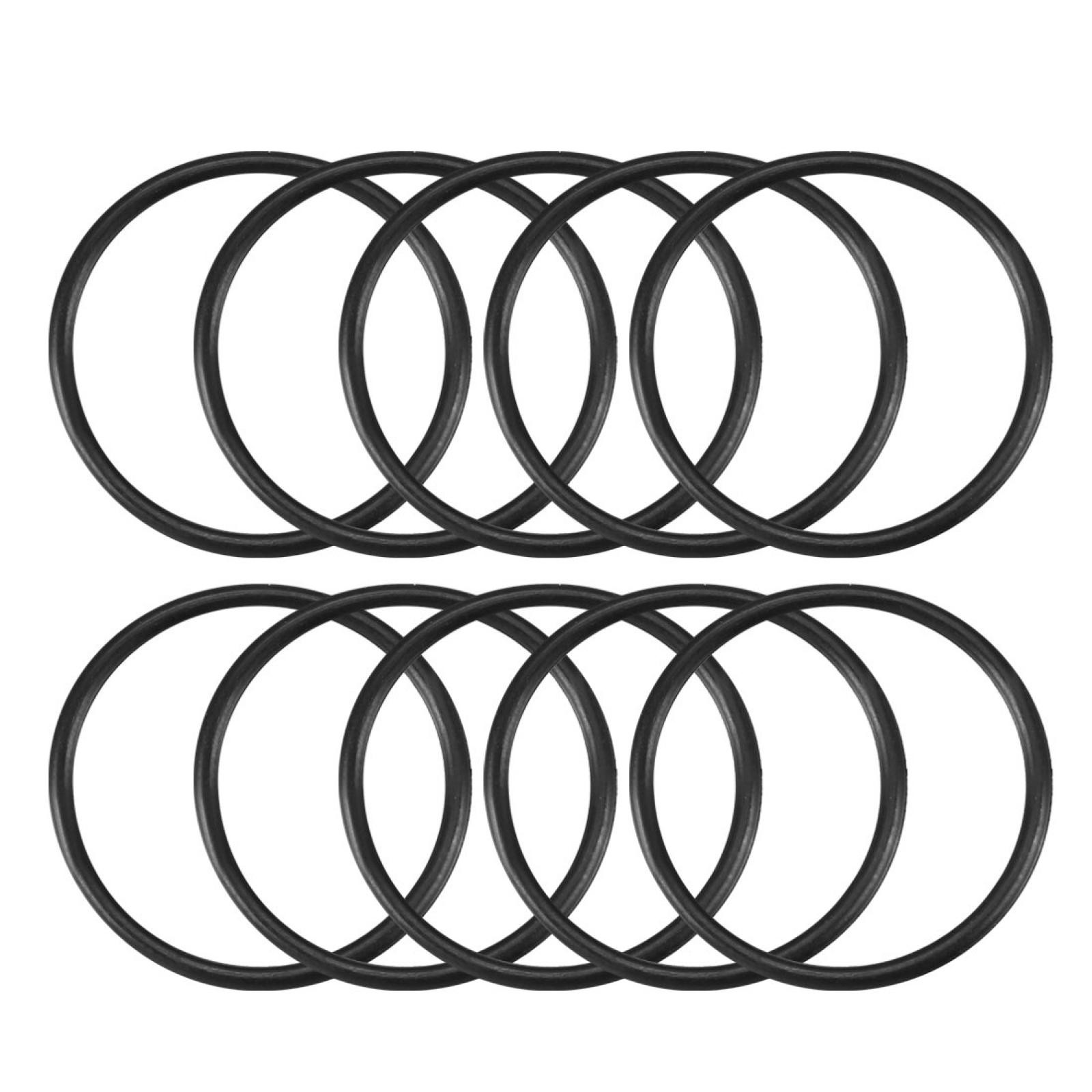 10 Pcs Black Rubber Oil Seal O Ring Gasket Washer 24mm x 21mm x 1.5mm