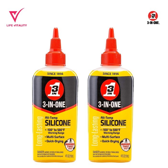 3 in One All Temp Silicone 4 Oz Duo Pack | Quick – Drying