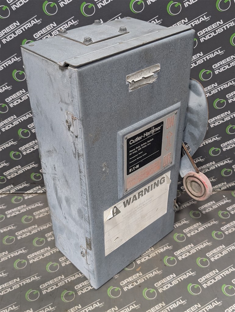 USED 60A Cutler Hammer DH362FRK Fusible Safety Switch 600VAC 3R Enclosure