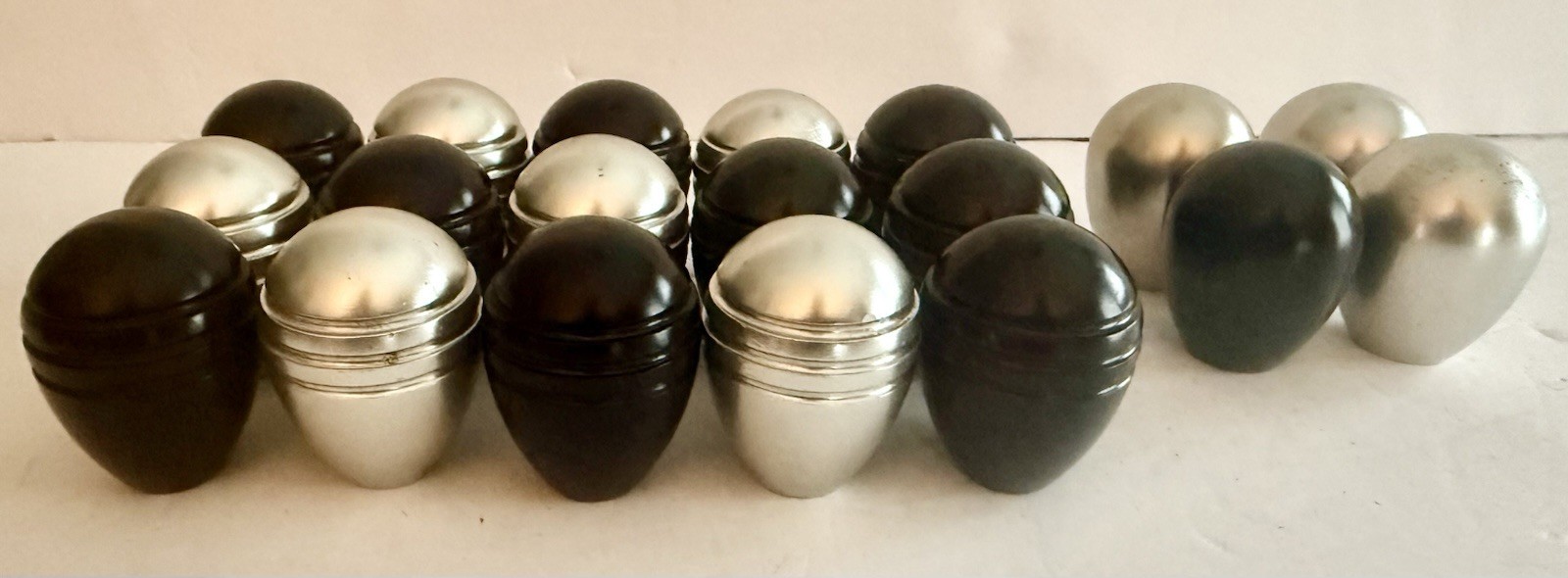 Vintage Lot 19 Machinery / Auto Knobs Machined Aluminum 3/8-24 Threaded 2.5 Oz.