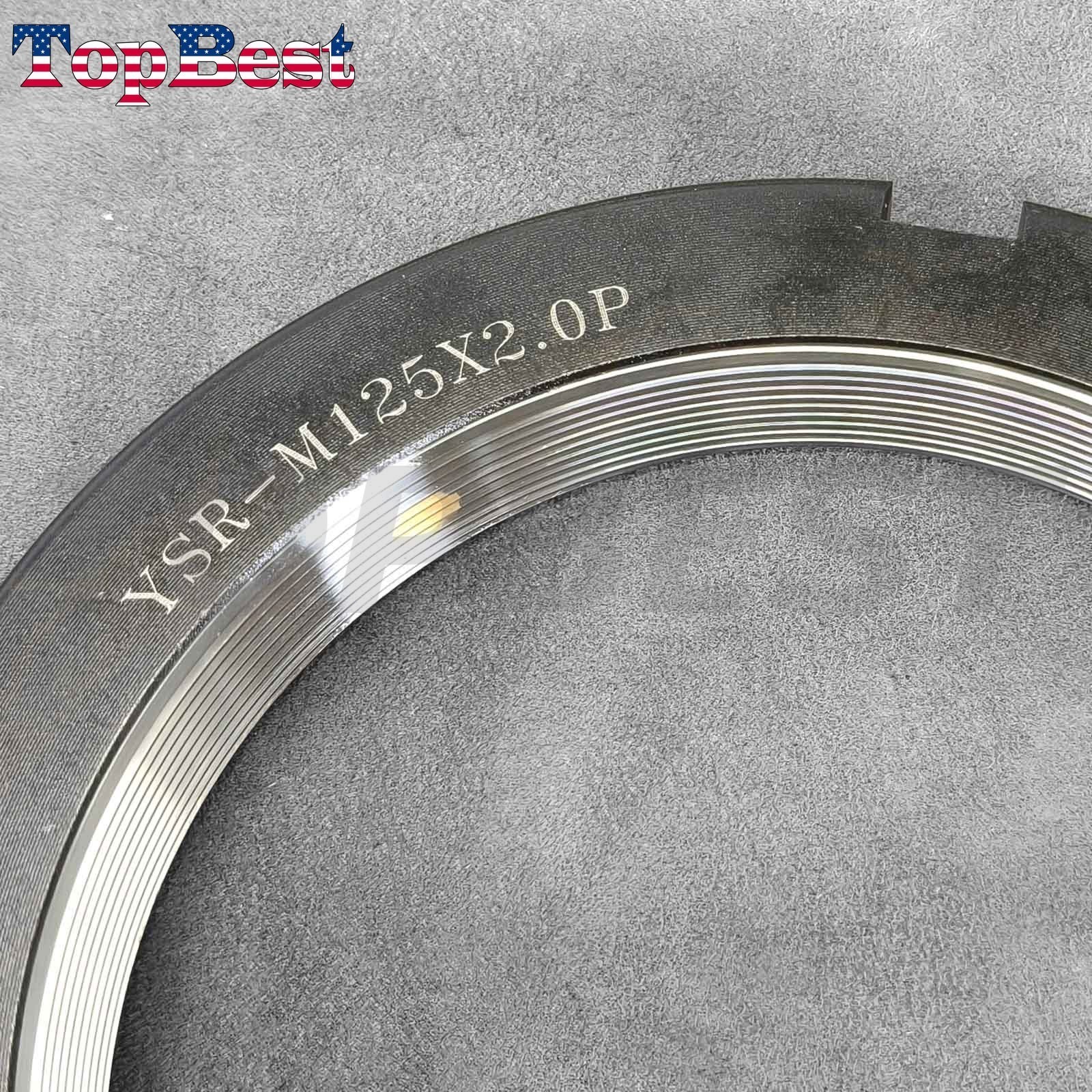 Brand New YSR-M125x2.0P Precision Bearing Lock Nut for Yinsh Radial Locking