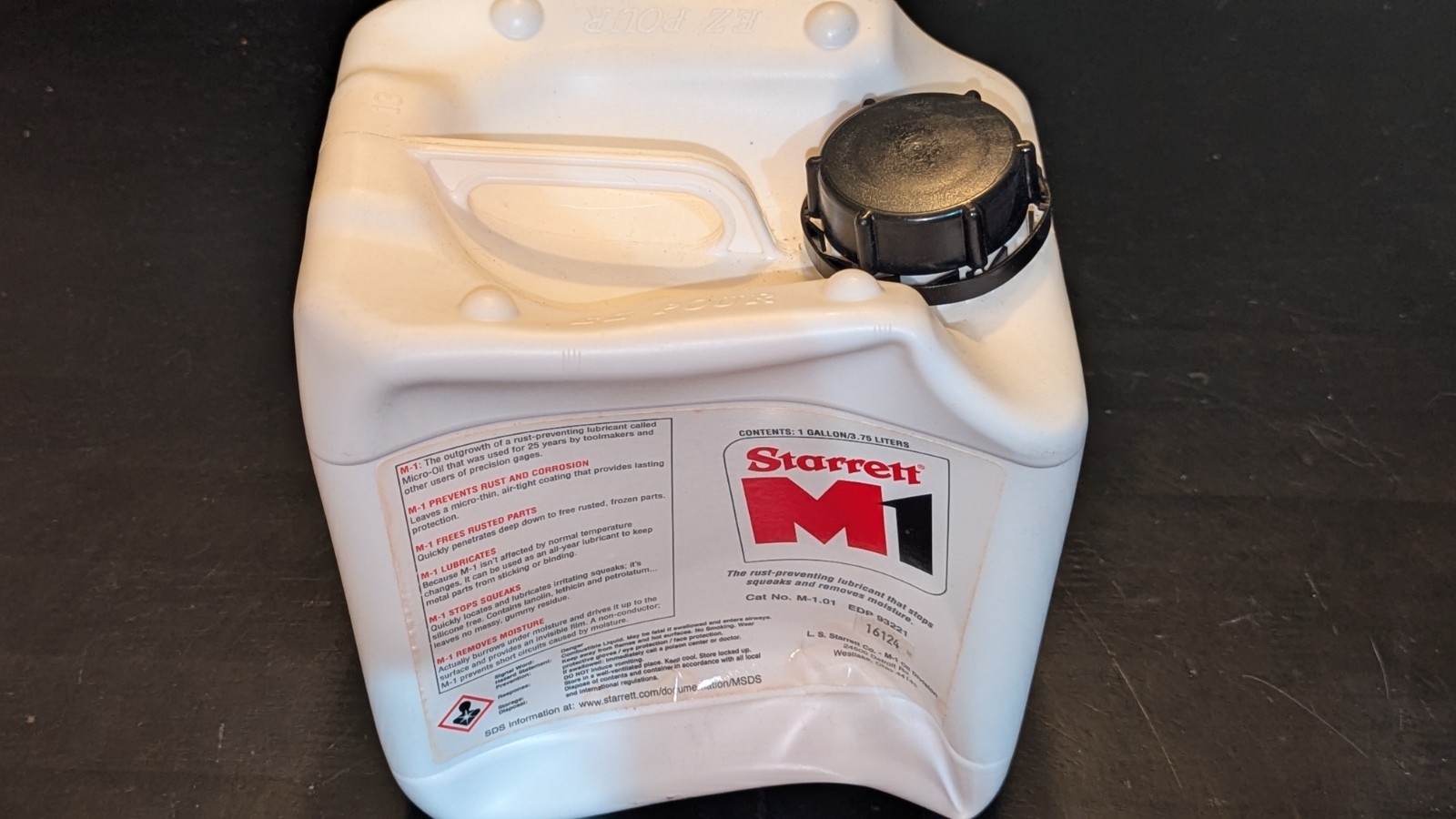 1 Gallon Starrett M1 Rust Preventing Lubricant 93221 M-1.01 NEW READ CONDITION