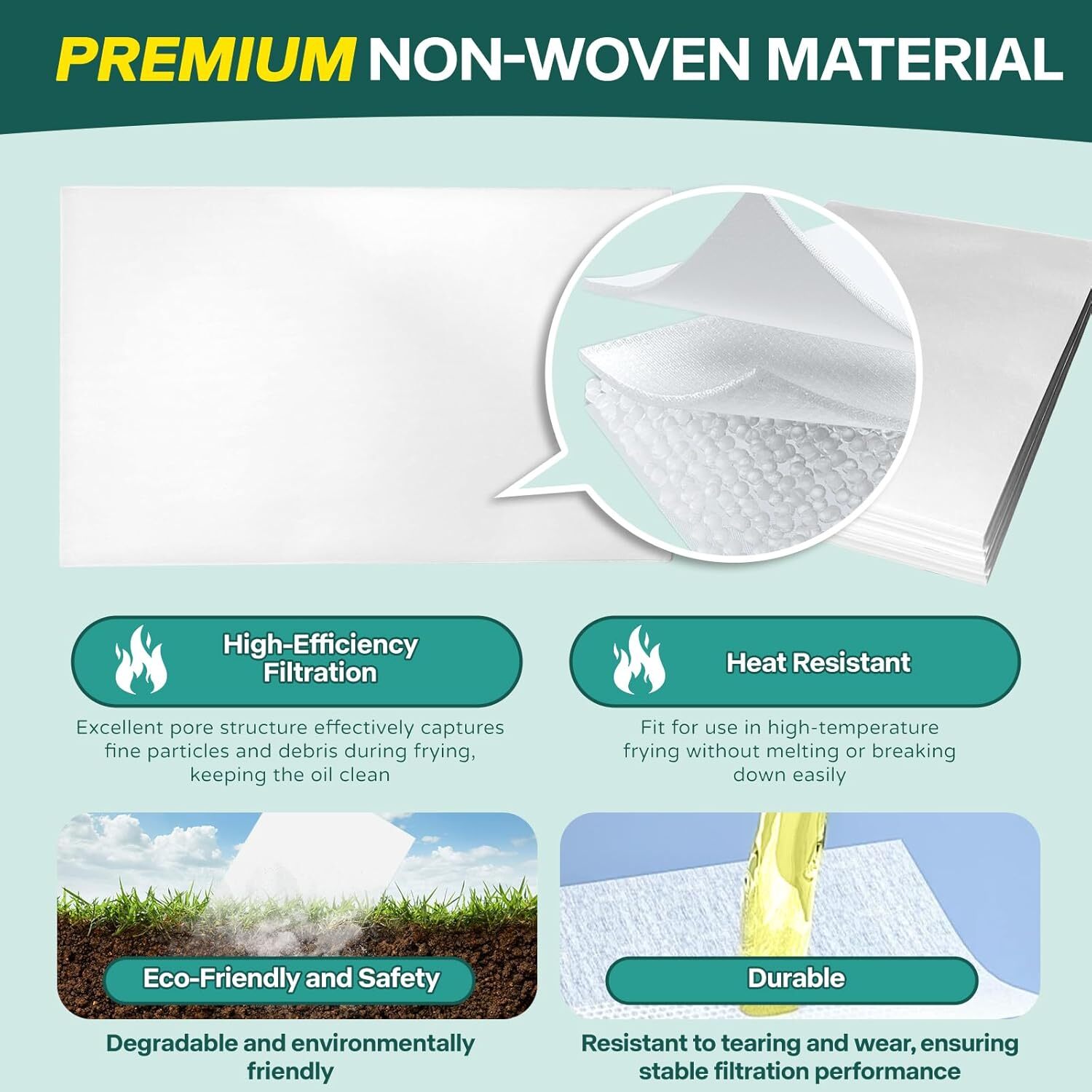 For Frymaster 8030170 Filter Paper, 100 Sheets, 19.5″X27.50″ Fit for Frymaster a