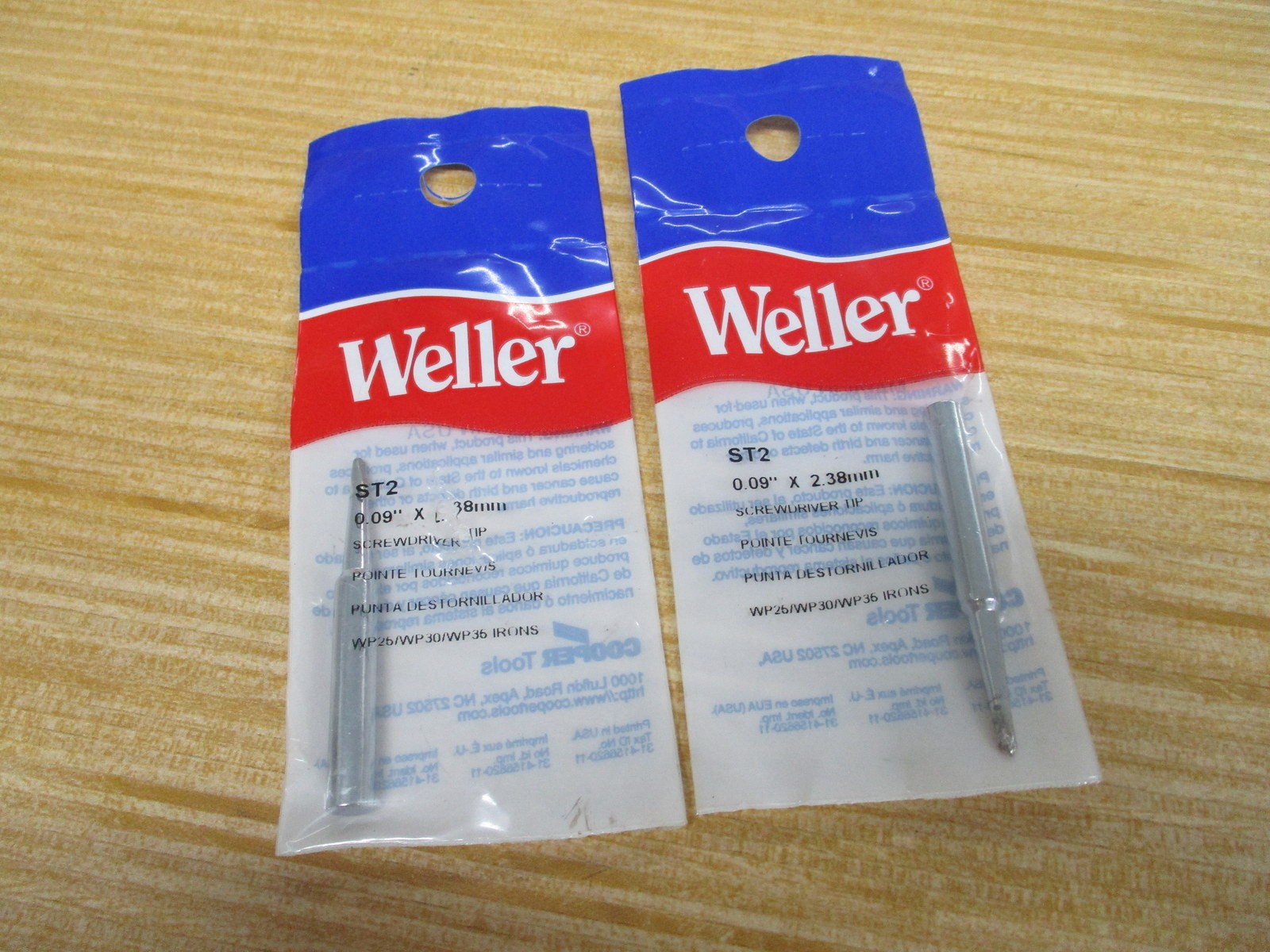 Weller ST2 Cooper Tools Screwdriver Tip (Pack of 2)