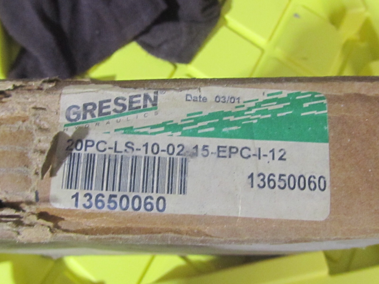 Gresen 13650060 V20 Solenoid Operated Work Section 20PC-LS-10-02-15-EPC-1-12