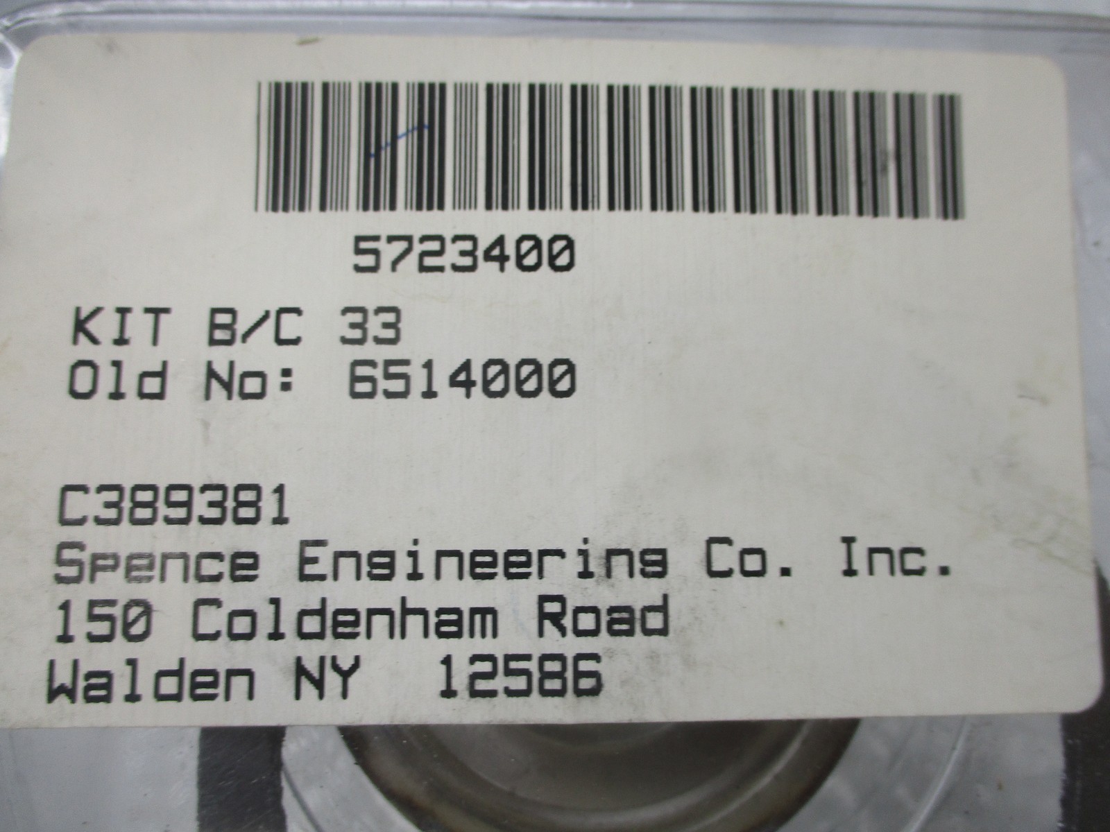 SPENCE ENGINEERING C389381 KIT NSMP