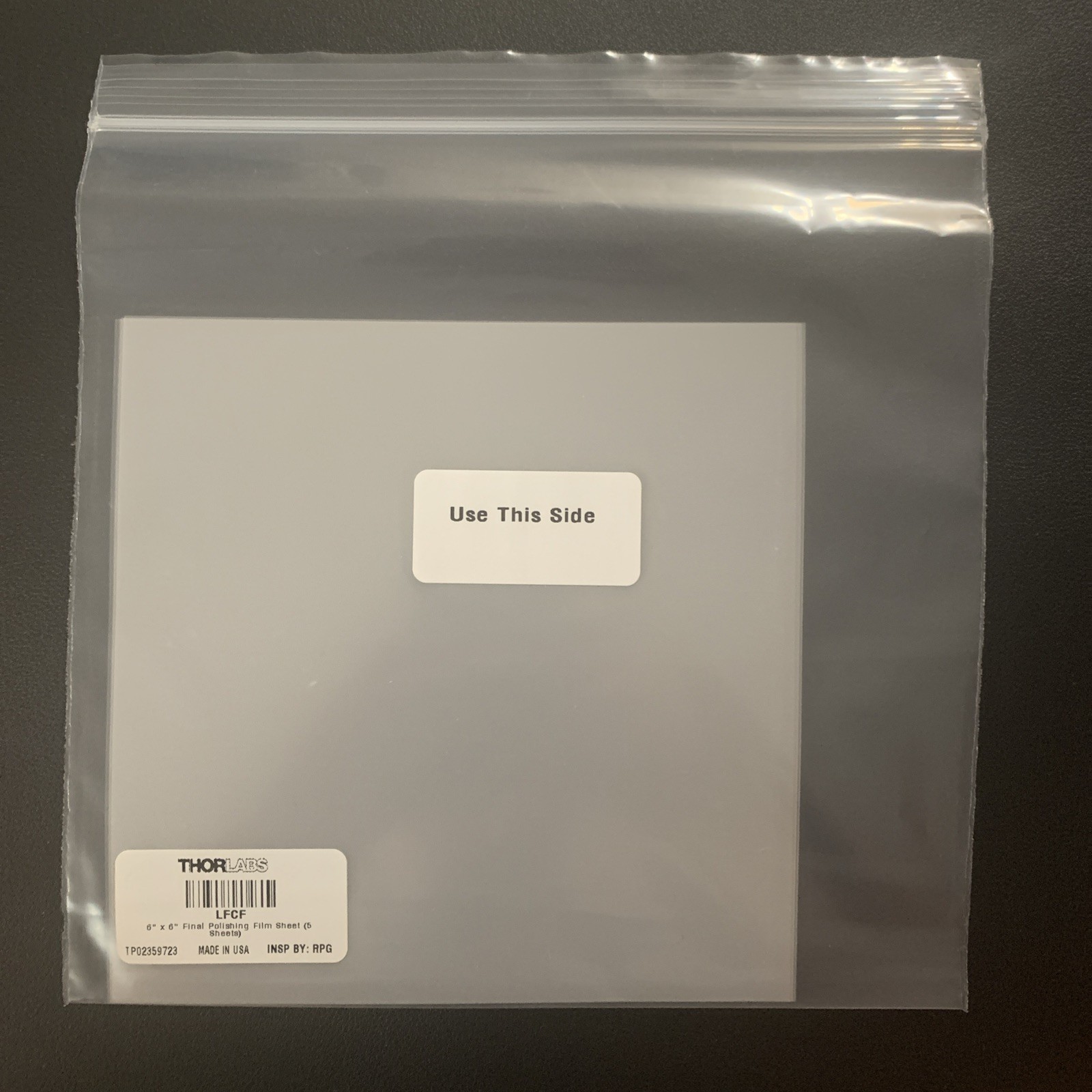 Thorlabs LFCF Final Polishing Film Sheets (5 Sheets)