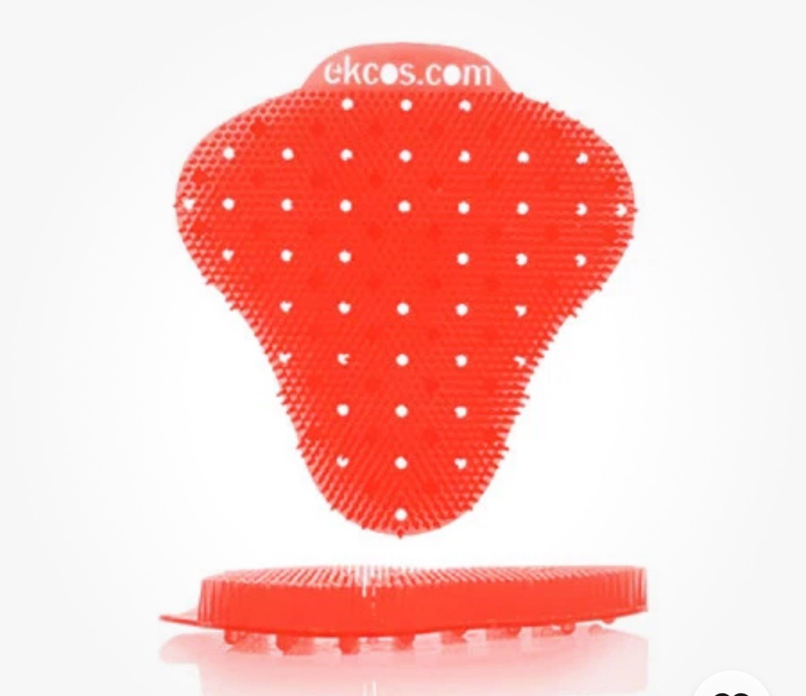 12/pack Ekcos Innovations EKS-10R-12 Ekcoscreen Urinal Screen Red/Melon