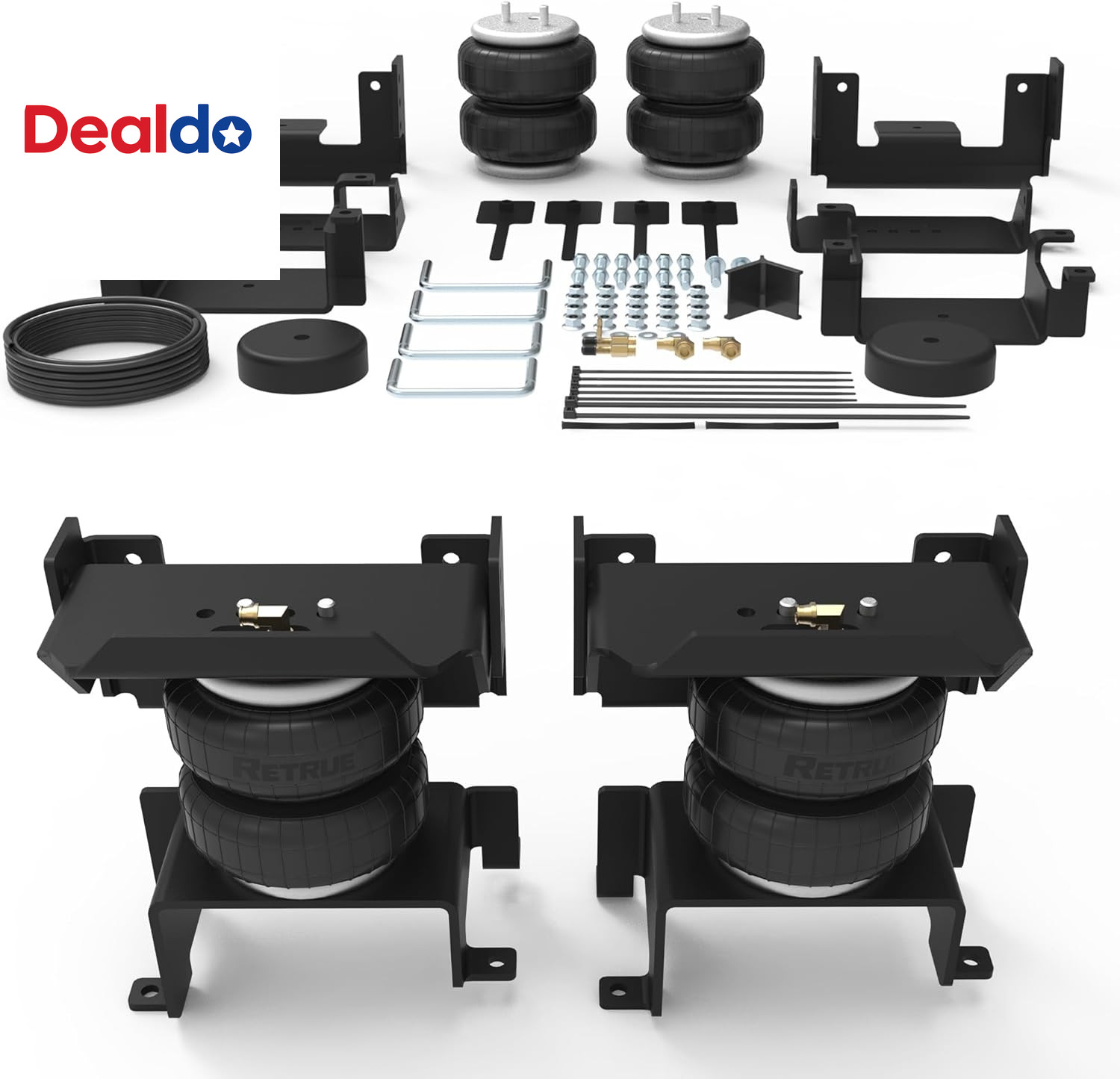 Rear Air Bags Suspension Kit for 2015-2025 Ford F150 Truck Towing, 5000 Lbs of L