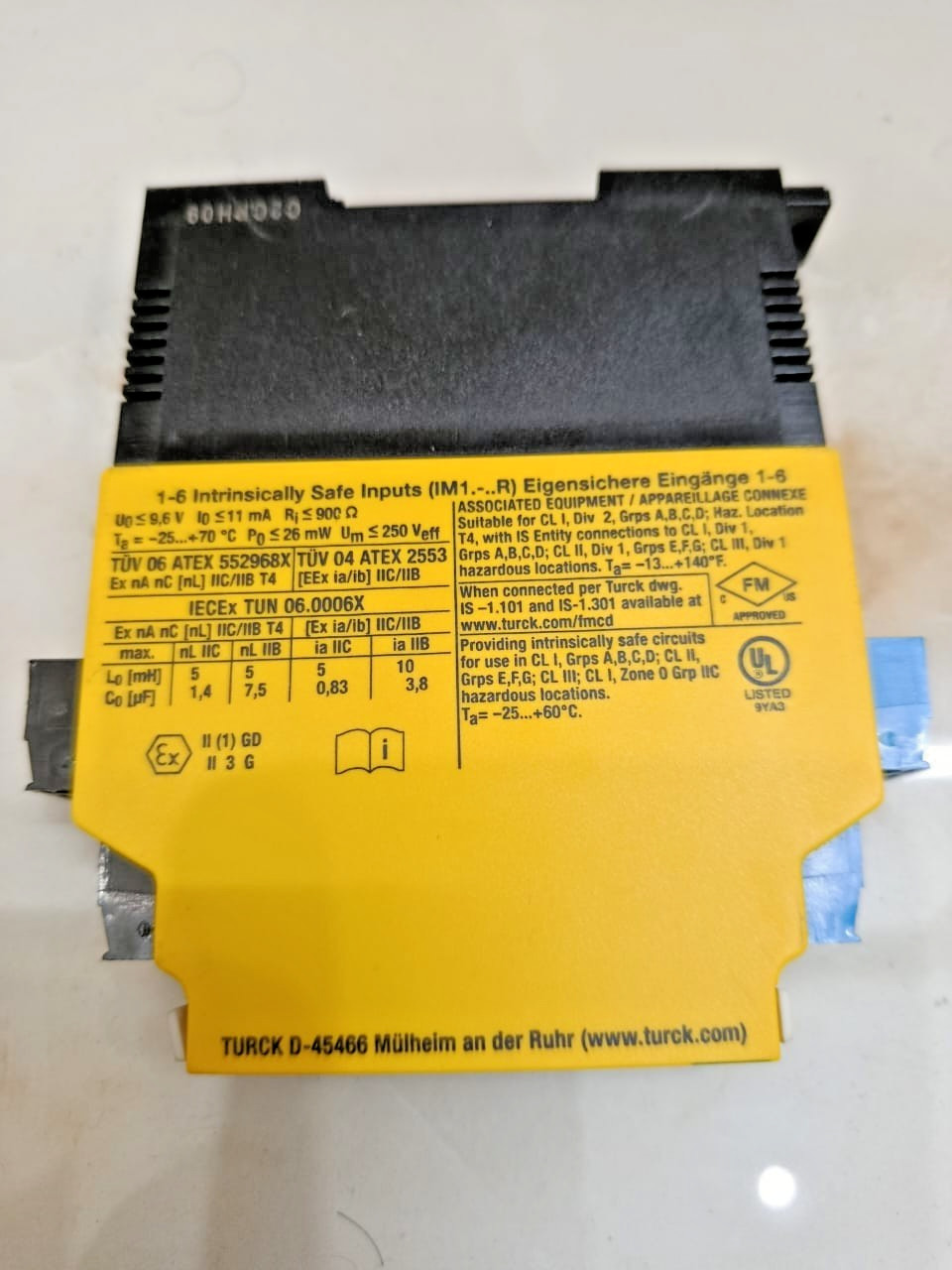Turck IM1-22EX-R Isolating Switching Amplifier 2-Channel 7541231 ATEX SIL2