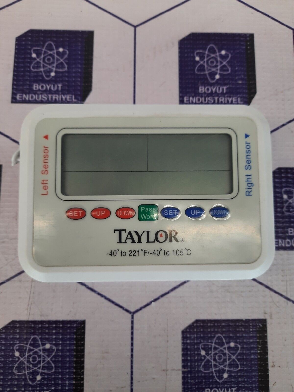 TAYLOR (-40°to 221 °F-40° to 105 °C) RECORDING THERMOMETER WITH DUAL PROBES