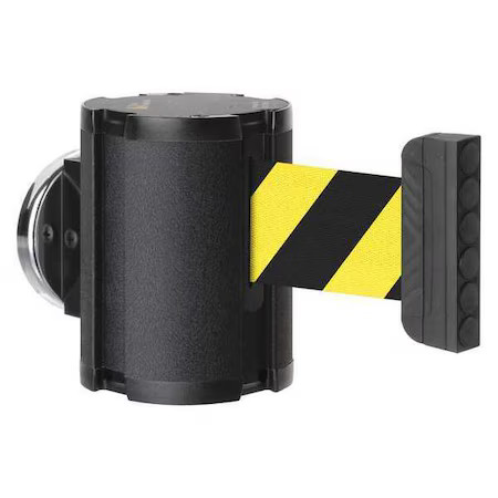 Lavi Industries 50-41300Mg/Wb/Sf Retractable Belt Barrier, Black, 15 Ft Length,