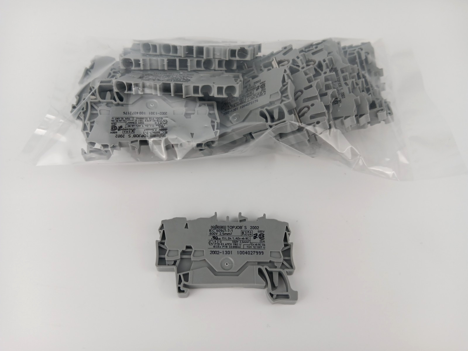 WAGO Top Jobs IEC 60947-7-1 800V 2.5mm 20A 2002-1301 (20 Pcs.)